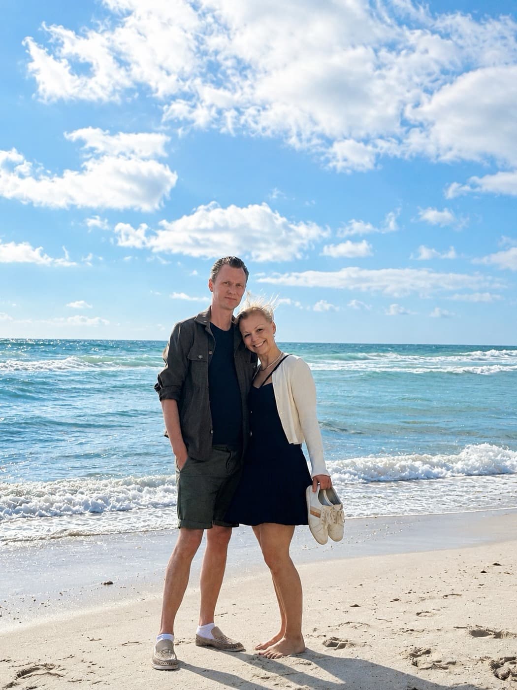 Stine & Mads på stranden