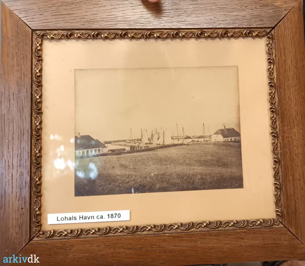 Lohals Havn fotograferet omkring 1870