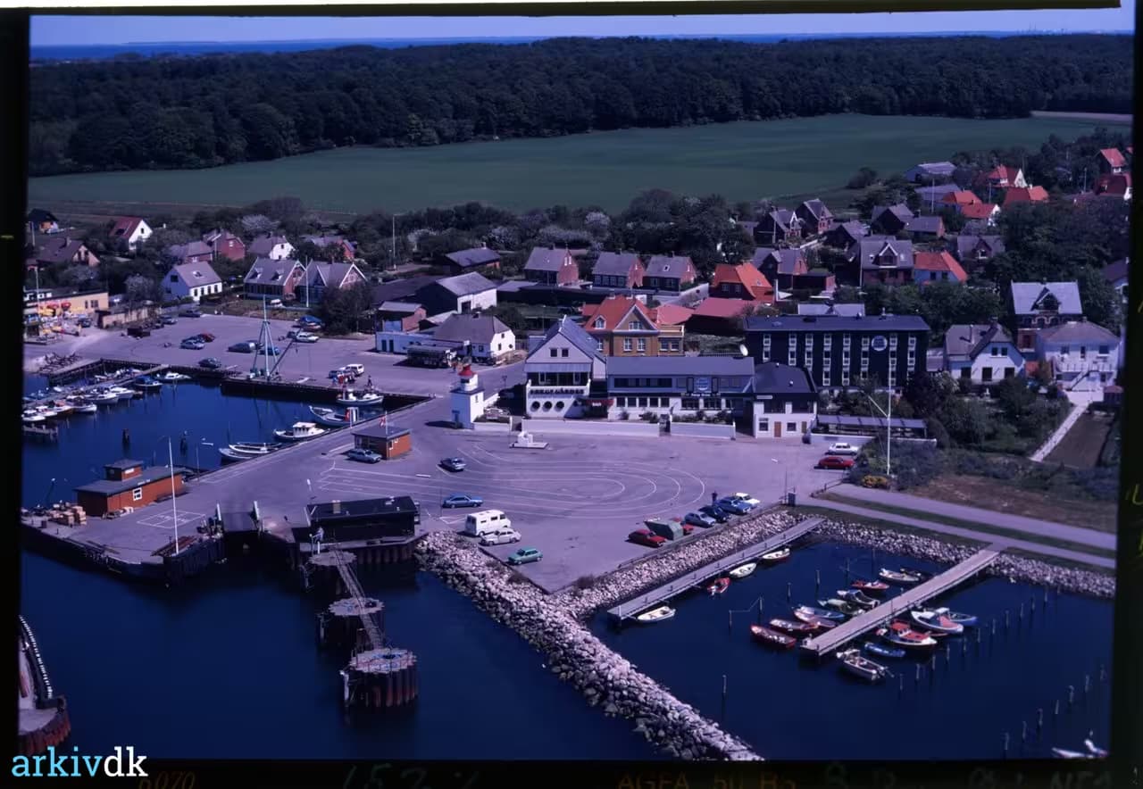 Havneområdet i Lohals på Langeland