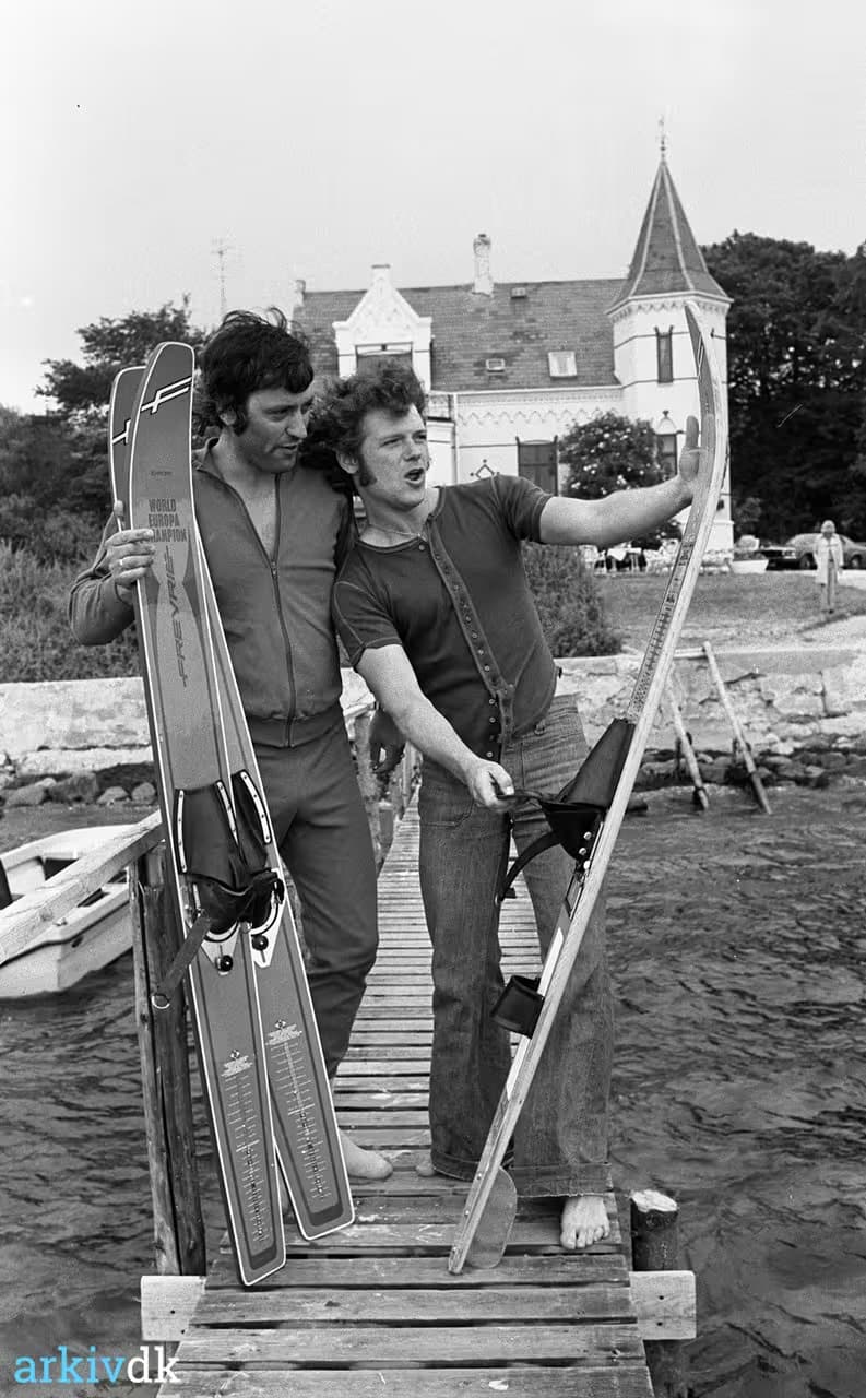 Vandskiskole åbner i Lohals, juli 1974